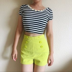 NWOT FOREVER21 Double Breasted High Waisted Shorts